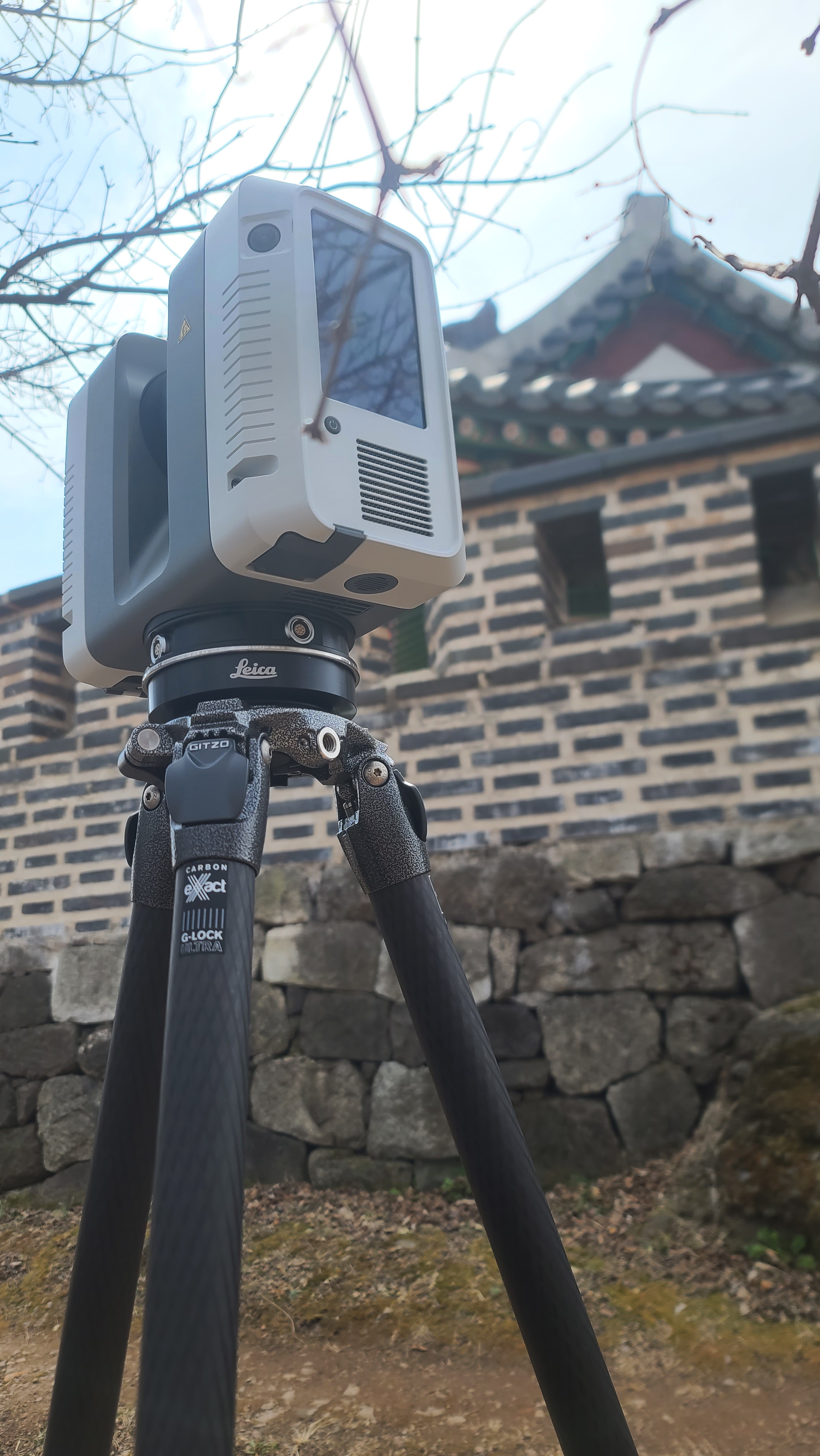 문수산성 성벽 Leica RTC360 3D레이저스캔 현장