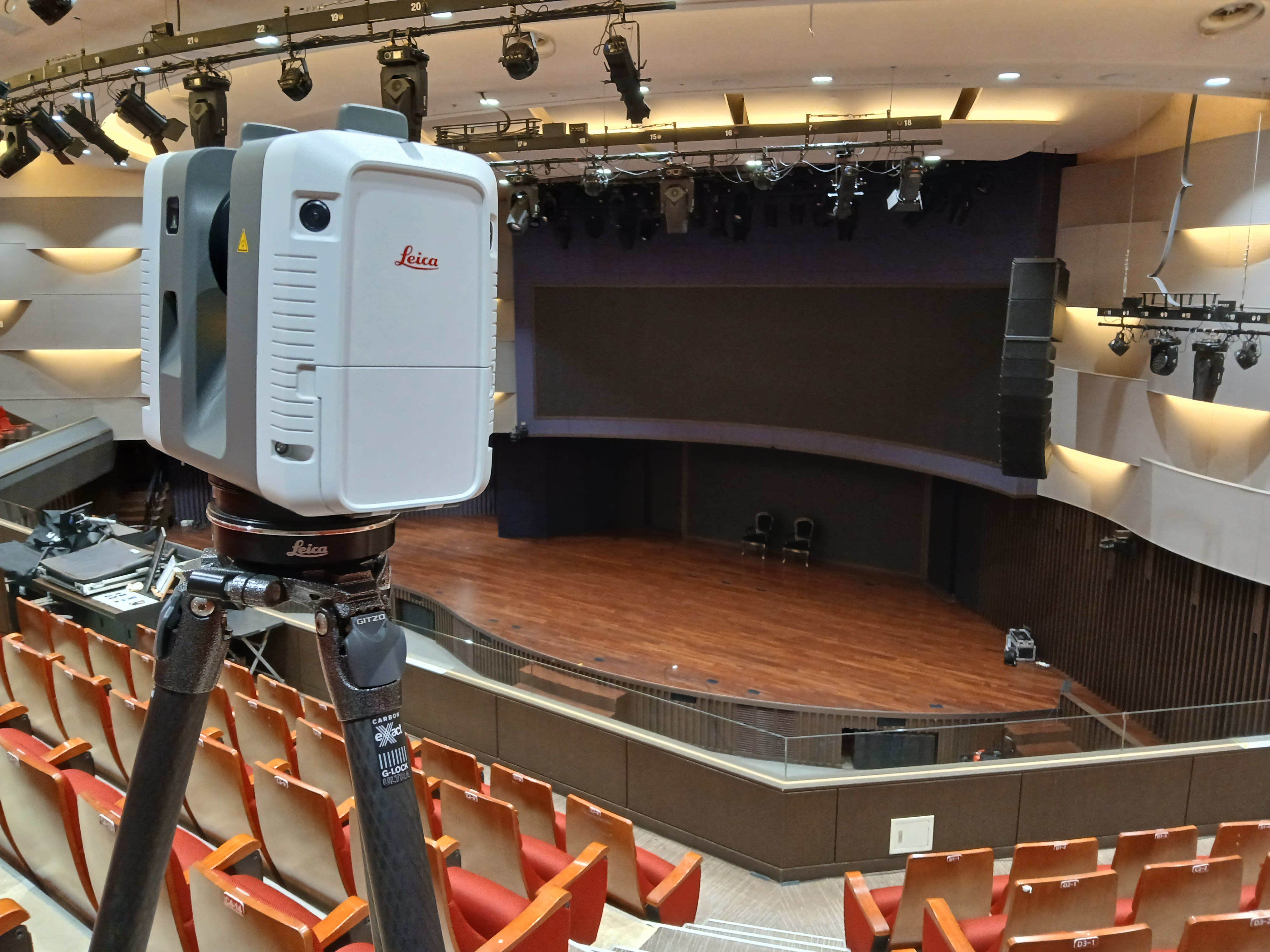 공연장무대측면3D스캔LeicaRTC360